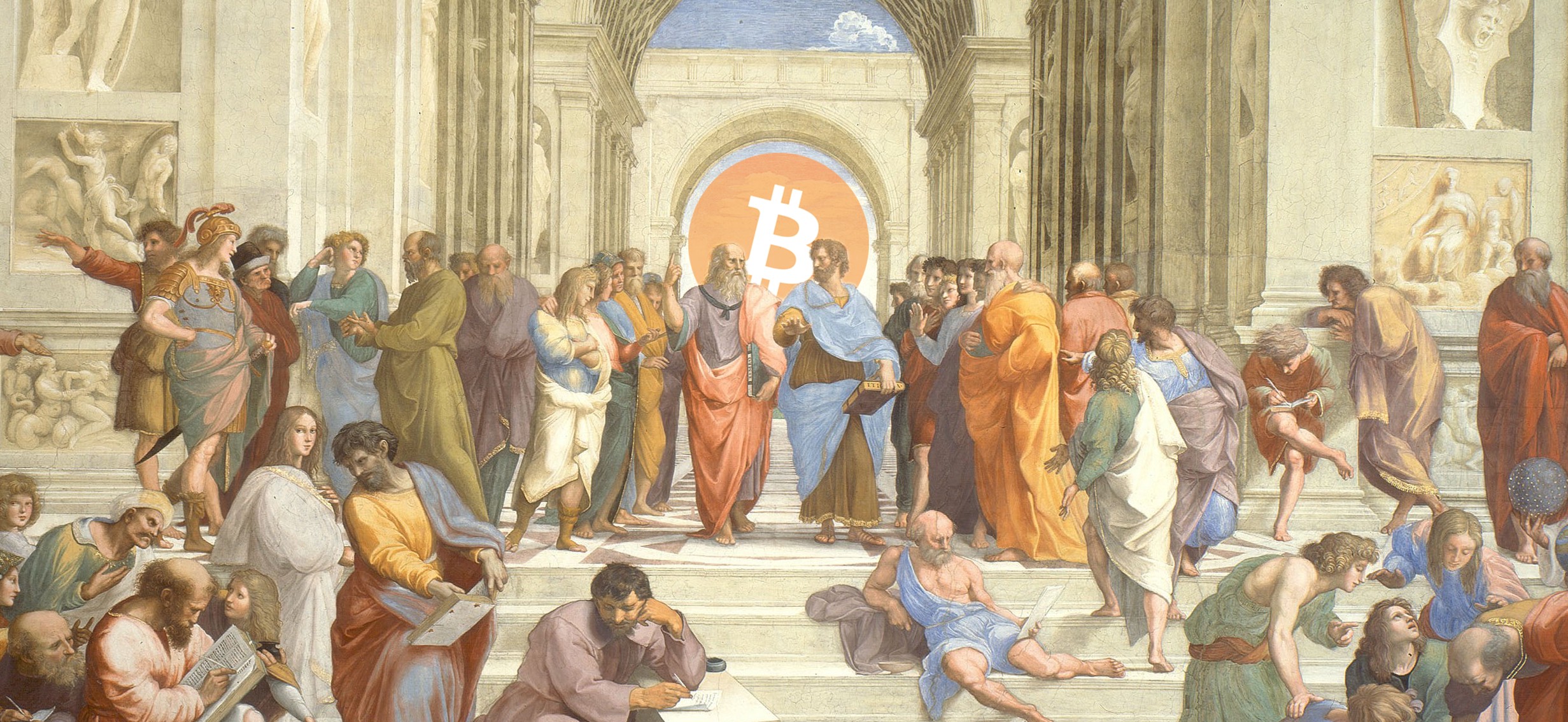 header romans with bitcoin